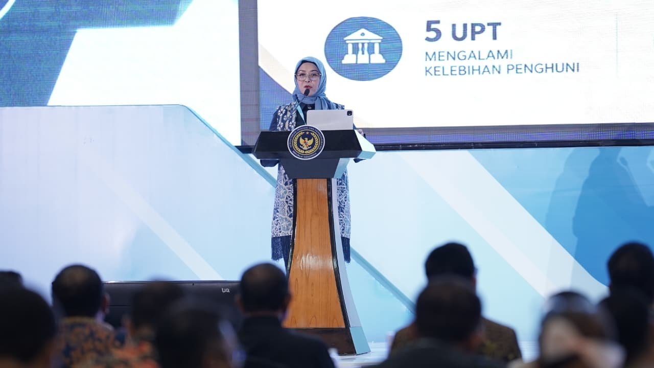 KAKANWIL DITJENPAS BANGKA BELITUNG IKUTI RAPAT KOORDINASI DUKUNGAN MANAJEMEN KEMENIMIPAS